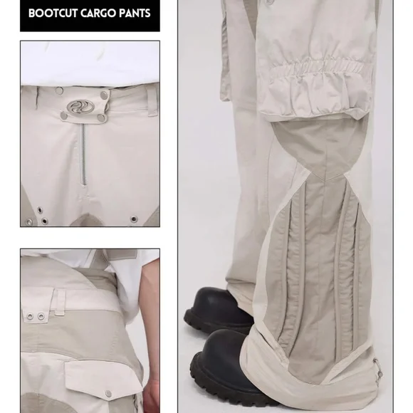 PERSONSOUL Bootcut Cargo Pants